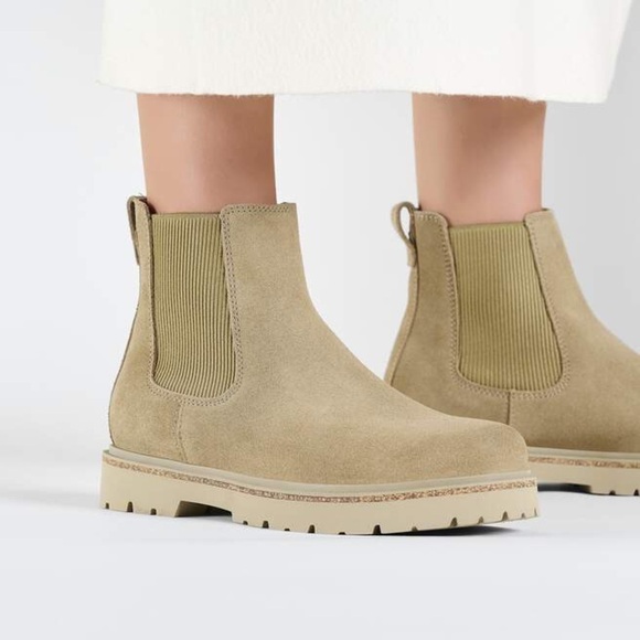 Birkenstock Shoes - Birkenstock Tan Leather Boots Highwood Slip On Women size 37 (6-6.5) & 40 (9-9.5